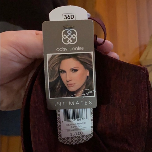 36D NWT Red Heathered T-Shirt Bra - Picture 3 of 3